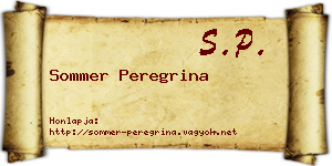 Sommer Peregrina névjegykártya
